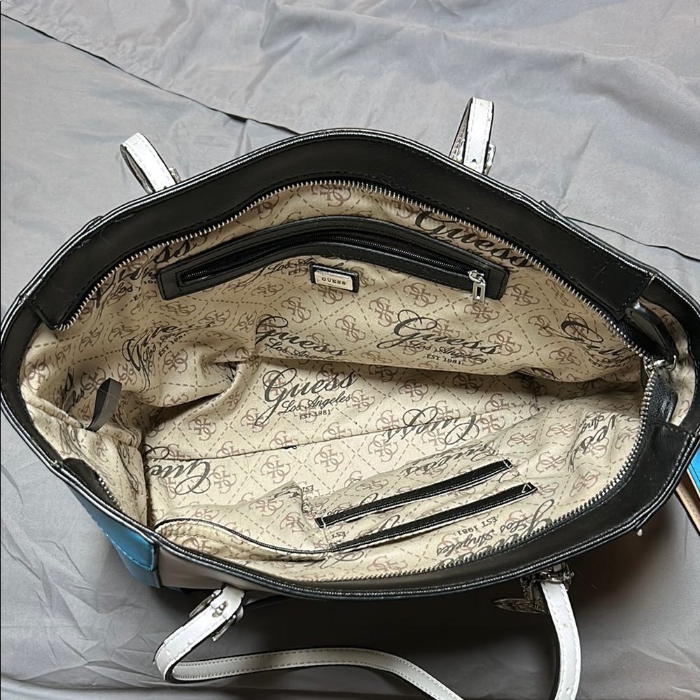 Guess Monochrome Tote with Signature Interior with matching wallet